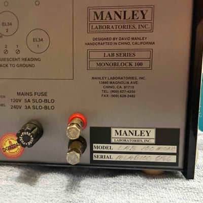 Manley Labs Monoblock(MLAB100) lste 1990's - Brown image 5