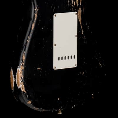 Fender Custom Shop Empire 59 Transition Stratocaster Heavy Relic - Faded Aged Black #19353 image 8