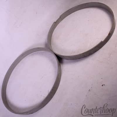 *Slingerland 2x 15" Wood Hoops Snare Drum Batter/Resonant 1Ply Maple Vintage 50s image 4