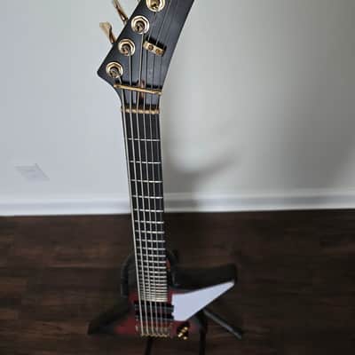 6-String Explorer Bass Oxbloodburst image 6