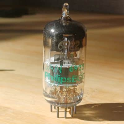 Nice NOS PHILIPS ECG JAN 6922 USA made e88cc ecc88 6DJ8 SAME CODE fully tested Double stage getter. image 2