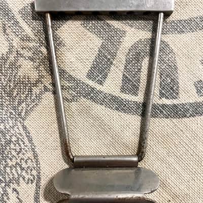 Vintage 1960's Hofner Colorama Guitar Trapeze Tailpiece-Nickel Circa 1961 image 1