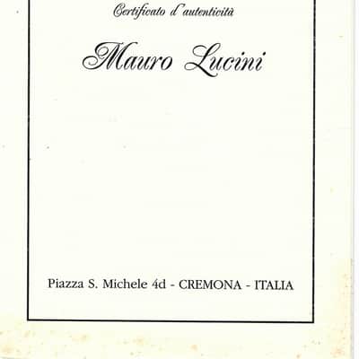 Immagine VENDUTO Violino italiano dell'Officina Mauro Lucini, Cremona, n. 88, 2025 (certificato) - 10