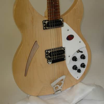 2025 Rickenbacker 330 Thinline Semi-Hollow Electric Guitar - MapleGlo w/ Case image 3