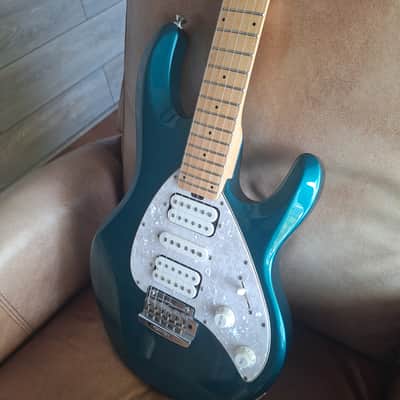 Ernie Ball Music Man Silhouette HSH Tremolo 2008 * Teal image 8