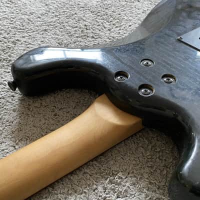 J&D Black SSH Electric Guitar, Mahogany Body, Maple Neck, Rosewood Fingerboard image 7