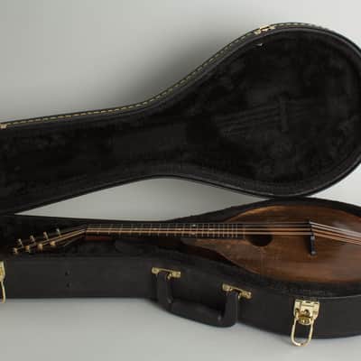 Gibson A-Junior Snakehead Carved Top Mandolin (1927), ser. #80820, period black hard shell case. image 10
