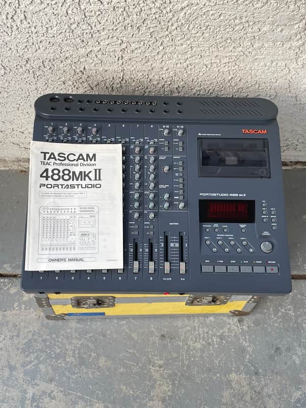 Vintage TASCAM Portastudio 488 MKII 8-Track Cassette Recorder 1990s - Gray image 1