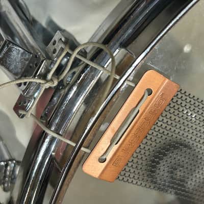 Ludwig 6 1/2" deep X 14" head Snare Drum (3114-T-SD-4186) 90's - COW - Chrome Over Wood image 21