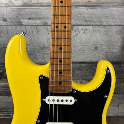 Fender Limited Edition American Ultra II Stratocaster HSS, Roasted Maple Fingerboard, Graffiti Yellow image 5