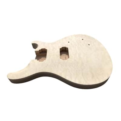 Unfinished PRS-Style Guitar Body - Quilted Maple and Mahogany image 6