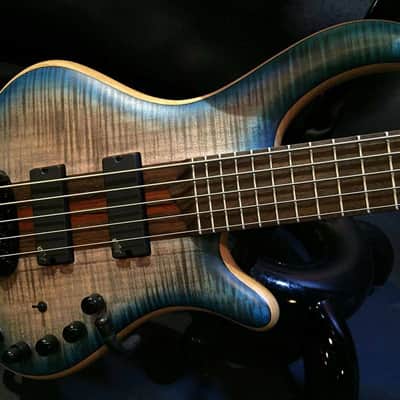 Mayones Patriot 5 Classic 2017 3Tone Blue Burst image 1