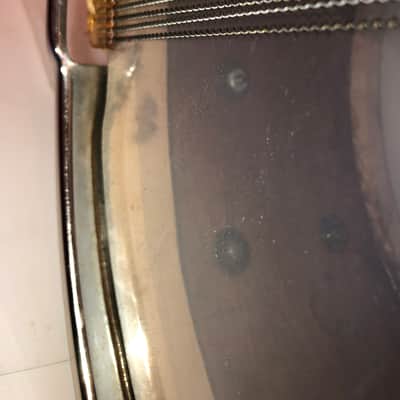 Ludwig No. 491 Pioneer 5x14" 6-Lug Snare Drum with Keystone Badge 1968 - 1969 - Black/Gold Duco Lacquer image 11