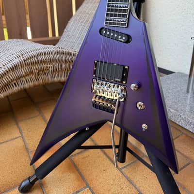 ESP E-II Alexi Laiho Signature Ripped - Purple Fade Satin with Pinstripes image 4