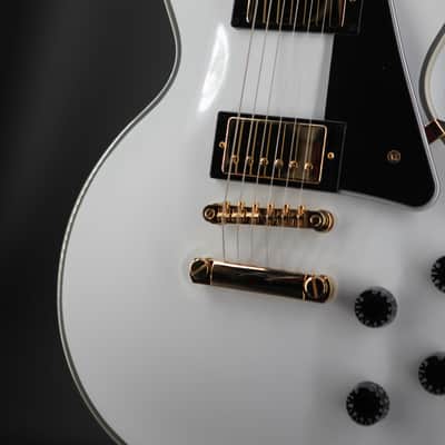 Epiphone Inspired by Gibson Custom Les Paul Custom Alpine White image 5