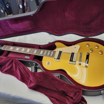 Epiphone Les Paul 'Traditional Pro' Model Electric Guitar w/ Metalic Gold Top. Includes Deluxe Archtop Case image 1