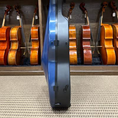 Bam 'Hightech Shamrock' 4/4 Cello Case w/ Wheels in Azure Blue image 4