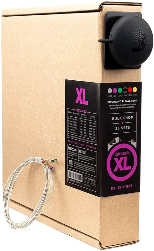 D'Addario EXL120 XL Electric Guitar String 9-42 Bulk Shop 25 Sets EXL120-B25 image 1