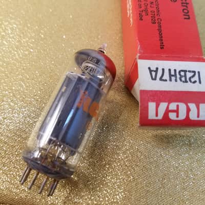 RCA 12BH7A tNOS AT1000 TESTED Vacuum Tube grey plate 12BH7 dual triode 1962-1968 image 1