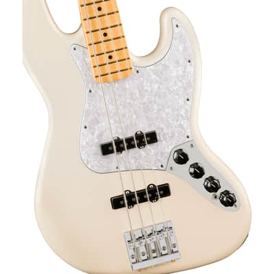 Fender Player II Modified Jazz Bass MN Olympic Pearl - 4-String Electric Bass image 3