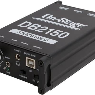 On-Stage DB2150 Passive Stereo USB DI Box image 1