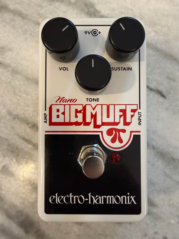 Electro-Harmonix Nano Big Muff Pi Distortion / Sustainer 2013 - Present - White / Black / Red image 1
