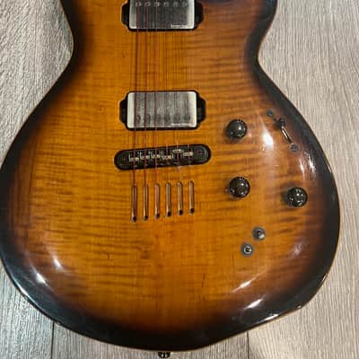 Godin LGX-SA 2012 - Cognac Burst AA Flame Top image 2