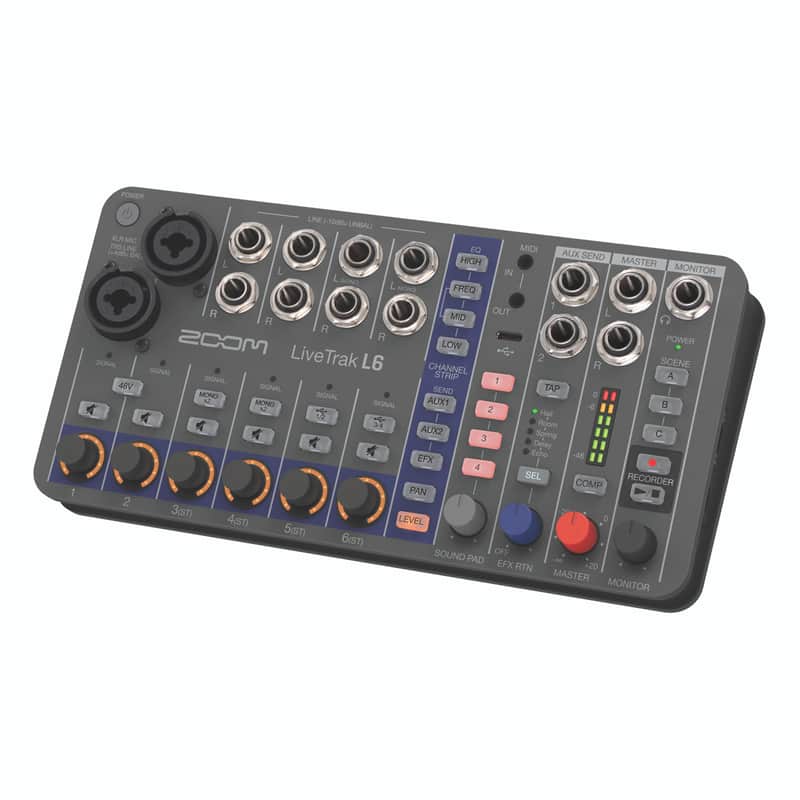 Zoom LiveTrak L6 Mixer & Digital Audio Recorder image 1