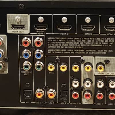 Yamaha Yamaha RX V375 AV Receiver Black 90s - Black metal case image 9