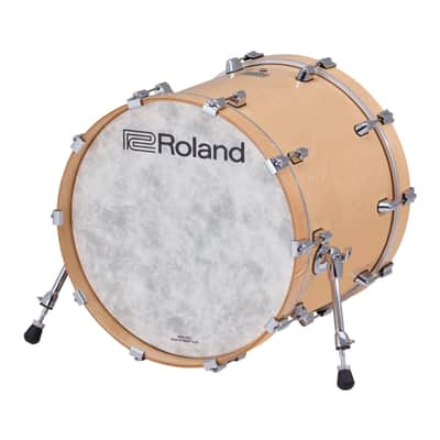 Roland VAD716 V-Drums Acoustic Kit with Expandable V71 Module and Advanced Pads Digital Snare Hi-Hats Ride and Full-Size Wood Shells (Gloss Natural) image 3