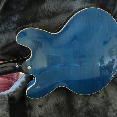 2004 Gibson ES-335 Dot Neck Beale Street Blue Figured/Flametop Excellent Plus Condition image 22