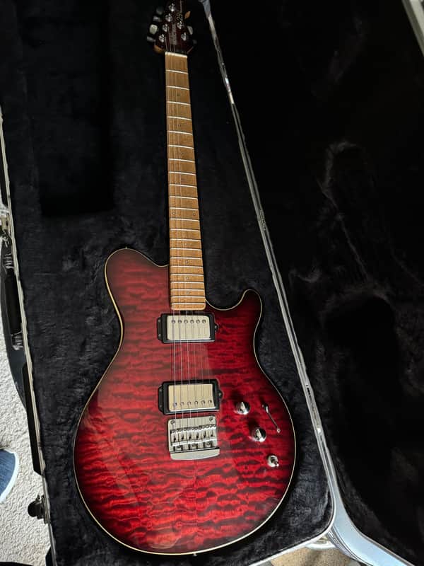 Ernie Ball Music Man 25th Anniversary 2009 - Venetian Red Burst image 1