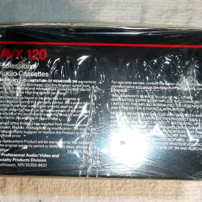 1-10 Pack 1980's 3M AVX 120 Minute High Speed Professional Cassette Tapes New Sealed NOS - Will Combine Shipping! image 3