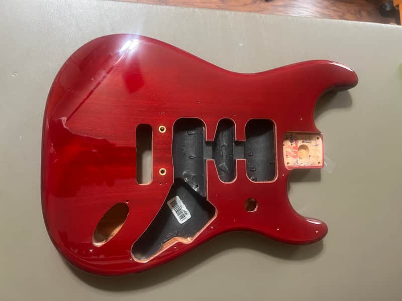 Fender Player II Strat Series BODY Chambered Mahogany Trans Cherry Burst image 1