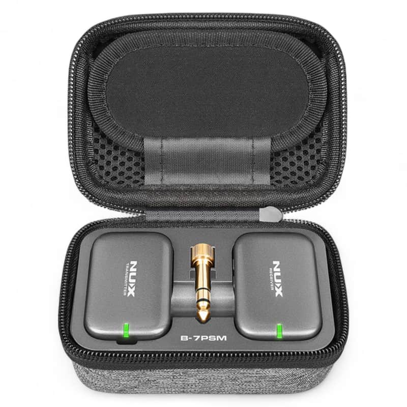 NUX B-7PSM 5.8GHz In Ear Wireless System with Charging Case image 1