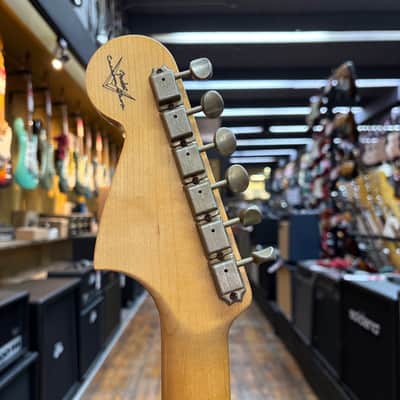 Fender Custom Shop 1964 Jaguar Journeyman Relic Electric Guitar Faded Aged Lake Placid Blue w/Hard Case image 8
