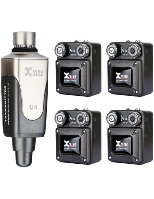 U4R4 IN-EAR MONITOR Sistema monitor wireless digitale a 4 ricevitori Xvive image 1
