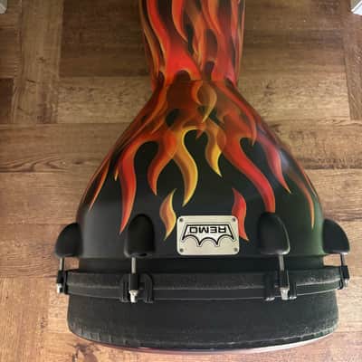 Remo-Djembe Mondo 14" Flames Skyndeep - Flame image 6