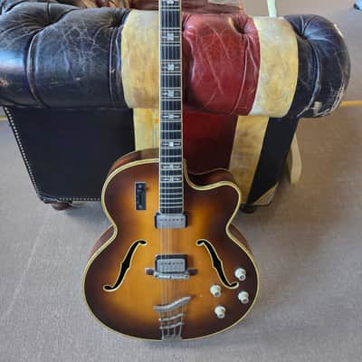 Hofner Committee E2 1964 60s Vintage Sunburst Hollow Body Archtop Guitar image 1