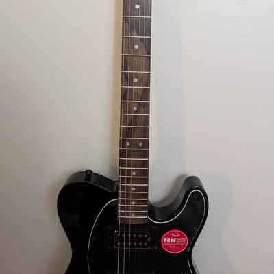 Squier FSR Affinity Telecaster HH 2020 - 2021 - Metallic Black - Black Hardware and Matching Headstock image 5