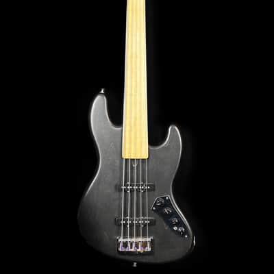 Mas Hino NYC 5-string  Jazz Bass MN fretless in Black w/Gigbag image 1