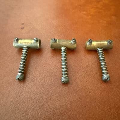 Original Vintage 1953 Fender Telecaster Saddles image 4