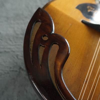Suzuki Mandola No. 552 Vintage Japanese Bowl Back Mandola w/ Original Case image 21