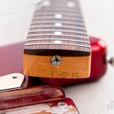 1992 Fender Stratocaster ‘62 Vintage Reissue ST62-53 Candy Apple Red 100% Original, Japan MIJ Fujigen image 18