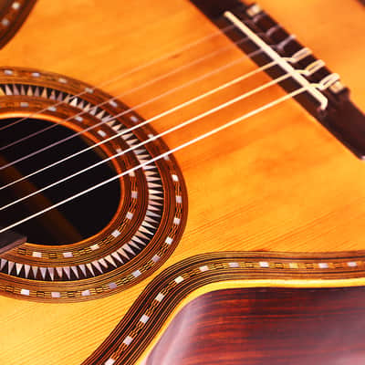 Francisco Pau ~1890 early Spanish guitar in Torres Style - outstanding sound and exceptional construction details - check video! image 15