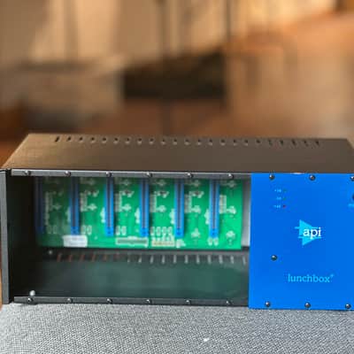 API 500-6B HC Lunchbox 6-Slot Powered 500 Series Frame 2011 - Present - Black image 2