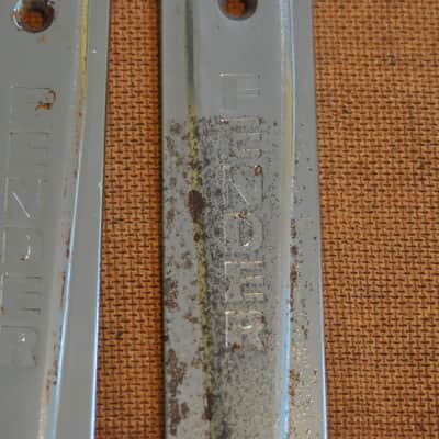Fender 14" Tilt Back Legs Vintage Original Pat. Pend embossed on legs 1960's image 4