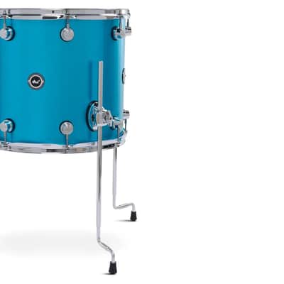 DW DWe 5pc Complete Electronic/Acoustic Drum Set w/Roland V71 Laser Blue Metallic image 6