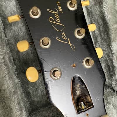 Vintage 1956 Gibson Les Paul Junior Sunburst w/Original Alligator Case All Original Bild 13
