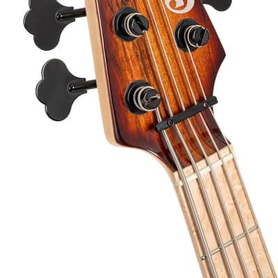 Cort GBFUSION5ABB GB Series Fusion 5 String Bass Guitar. Antique Brown Burst image 4